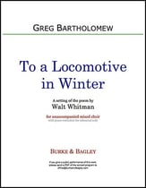 To a Locomotive in Winter SATB choral sheet music cover